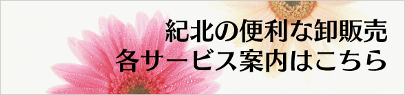 紀北の便利な卸販売 各サービス案内はこちら